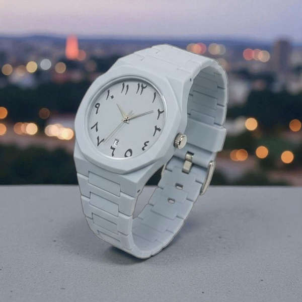 Grey Arabic Aura 999+ Watch with Fiber Material